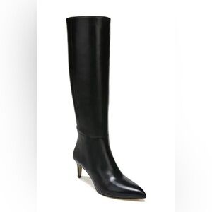 Sam Edelman Uma Knee-High Kitten Heel Tall Leather Boots